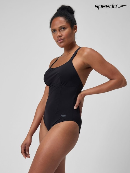 Speedo Black Shaping Crossback Swimsuit (AK9081) | €35