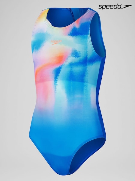 Speedo Blue Printed Hydrasuit (AK9089) | €37