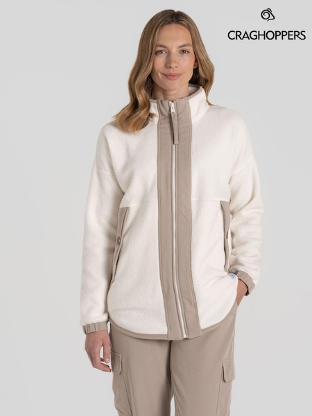 Craghoppers CO2 Renu Steppes Fleece White Jacket (AK9102) | €53