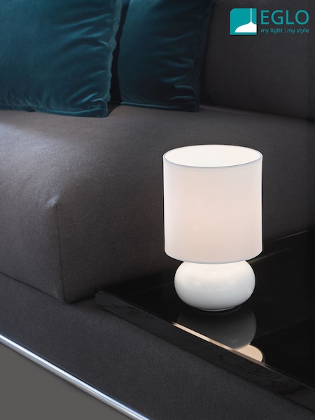 Eglo White Trondio Ceramic Modern Table Lamp (AK9142) | €34