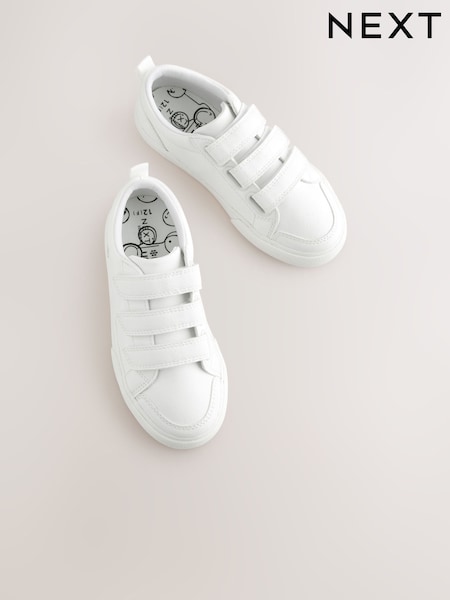Blanc - Touch Fastening Smart Casual Trainers (AK9155) | € 20 - € 28