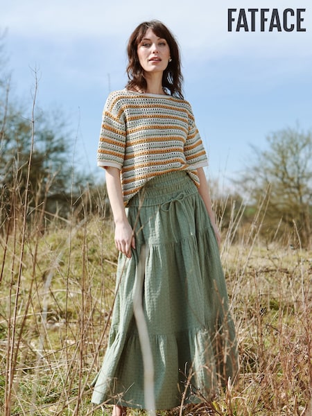 Green Beeble Billi Midi Skirt (AK9184) | ₪277