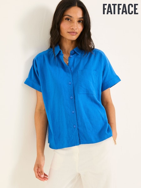 FatFace Sanchez Mid Blue Shirt (AK9301) | €56
