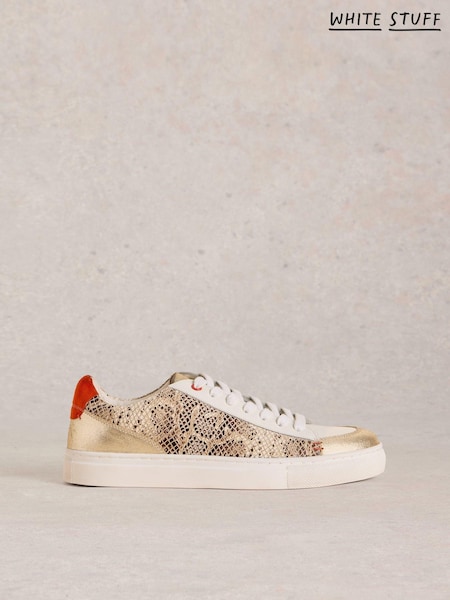White Stuff Natural Tori Leather Trainers (AK9305) | €95