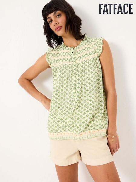 FatFace Tunic Mid Green Woodblock Patsy (AK9321) | €55