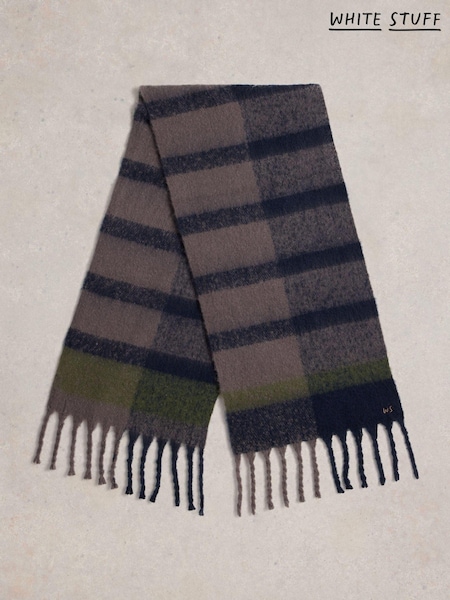 White Stuff Grey Benny Brushed Scarf (AK9353) | $42