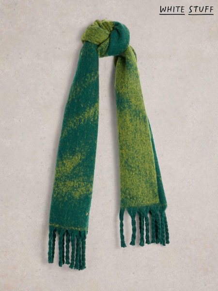White Stuff Green Benny Brushed Scarf (AK9358) | $30