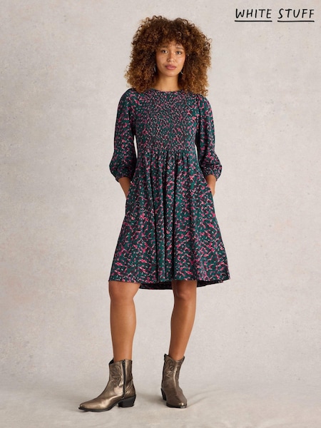 White Stuff Maeva 100% Cotton Jersey Dress (AK9369) | 303 LEI