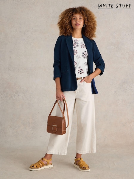 White Stuff Evelyn Cotton Jersey Blazer (AK9371) | kr1 790