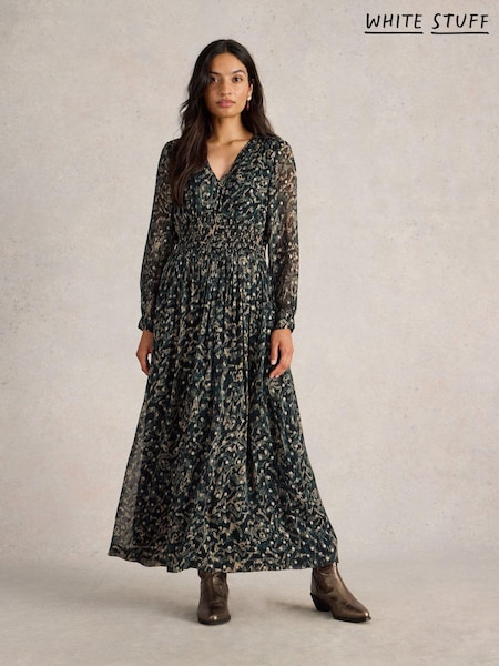 White Stuff Edie Metallic Spot Maxi Dress (AK9375) | €85