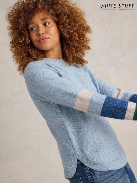 White Stuff Blue Talia Nep Jumper (AK9388) | €36