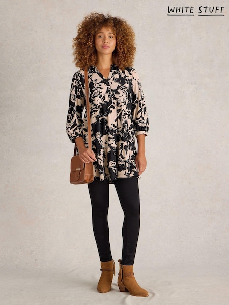 White Stuff Nela Printed 100% Cotton Shirt Tunic (AK9405) | 58 €