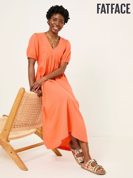 FatFace Linen Midi Dress (AK9486) | ₺3.151