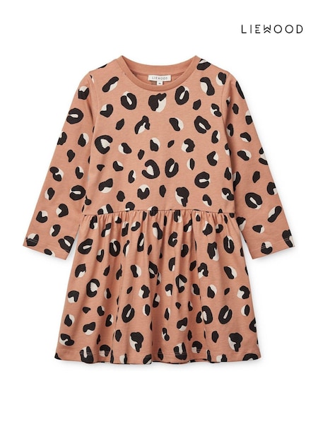 Liewood Pink 100% Cotton Lima Longsleeve Dress (AK9512) | €17.50