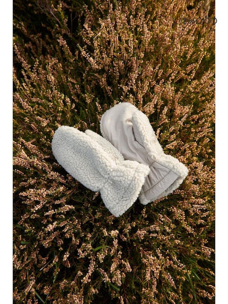 Gri - Mănuși din fleece cu blană sherpa Liewood Grethe Borg (AK9524) | 96 LEI