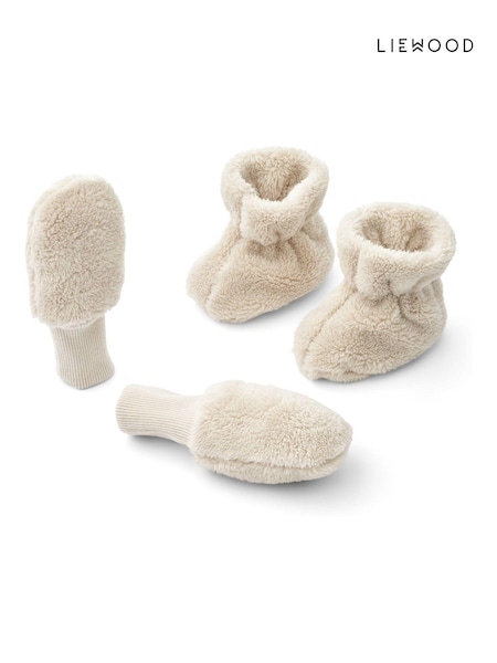 Liewood Baby Natural Fernanda Booties & Mits Giftset (AK9527) | ‏181‏₪