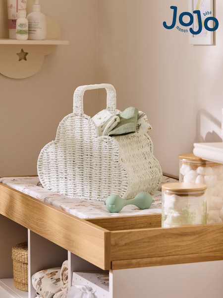 Jojo Maman Bébé White Woven Cloud Basket (AK9706) | €27