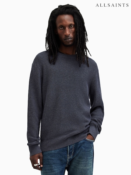 AllSaints Blue Aspen Crew Jumper (AK9717) | R$ 980