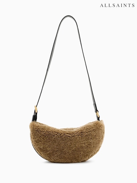 Braun - Allsaints Halbmondförmige Umhängetasche (AK9724) | 175 €