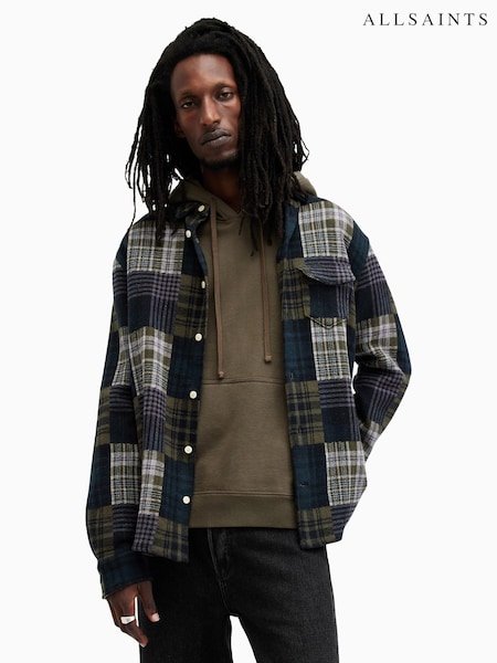 AllSaints Green 100% Cotton Hopton Shirt (AK9775) | €185