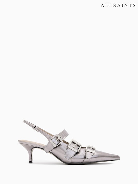 AllSaints Grey Grace Buckle Heels (AK9784) | 14,960 UAH