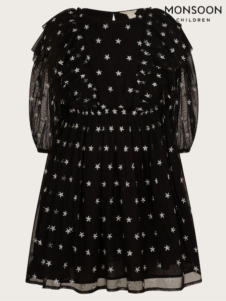 Monsoon Star Print Tulle Dress (AK9887) | 165 LEI - 178 LEI