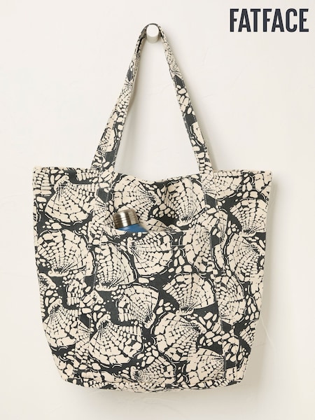 FatFace Astrid Black Shell Print Tote Bag (AL0377) | AZN 74