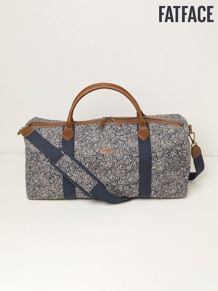Canvas Leaf Print Weekender Bag (AL0394) | € 99