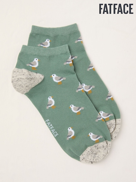 FatFace Green Seagull Trainer Socks (AL0425) | €8
