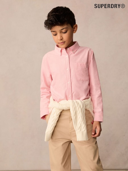 Superdry Pink Oxford Shirt (AL0451) | ₪131 - ₪141