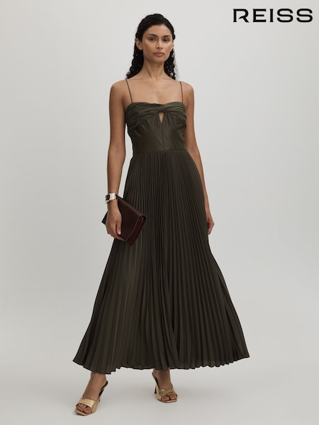 Amur Twist Pleated Maxi Dress (AL0569) | €958