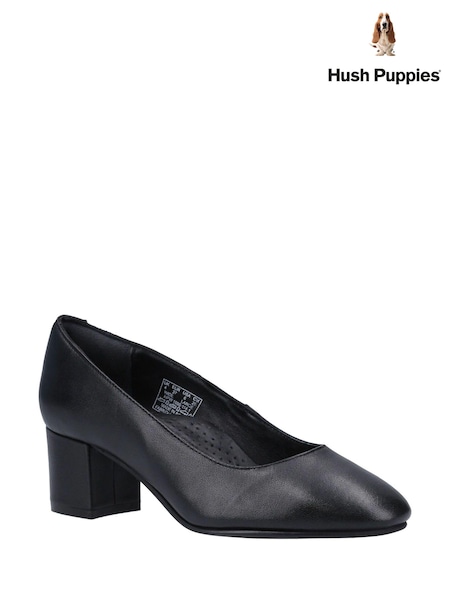 Hush Puppies Anna Wide Patent Black Shoes (AL0584) | €100