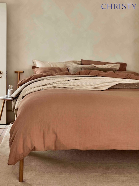 Christy Clay Soft Relaxed Organic Cotton Duvet Set (AL0700) | €122 - €190