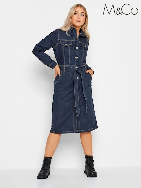 M&Co Blue Denim Shirt Dress (AL0953) | €60