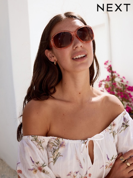 Оранжевый - Ombre Effect Cut Out Detail Sunglasses (AL1015) | €15