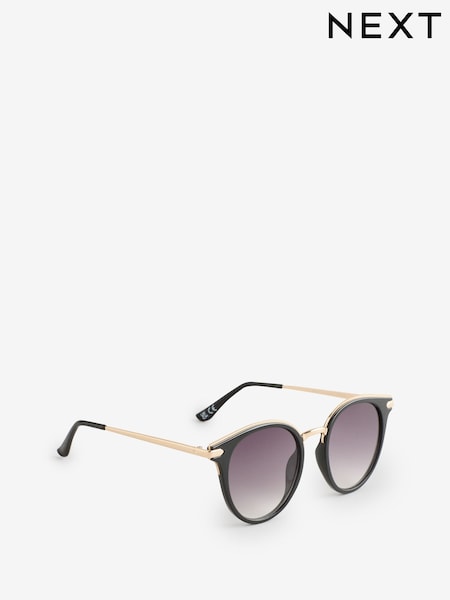 Argintiu/Negru - Cateye Sunglasses (AL1020) | 96 LEI