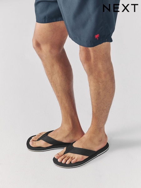 Μαύρο - Textured Flip Flops (AL1313) | € 22