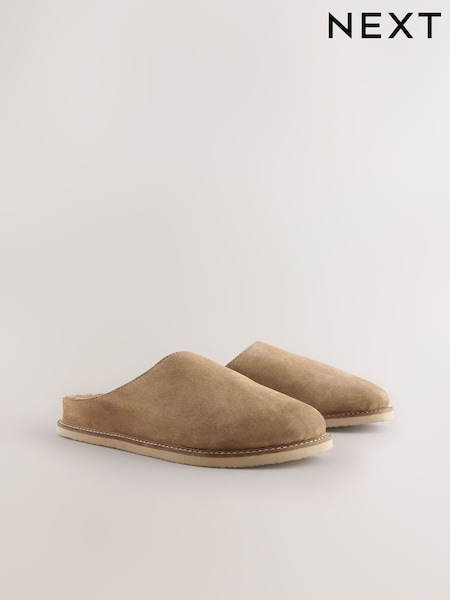 Песочный - Suede Mules (AL1323) | €48