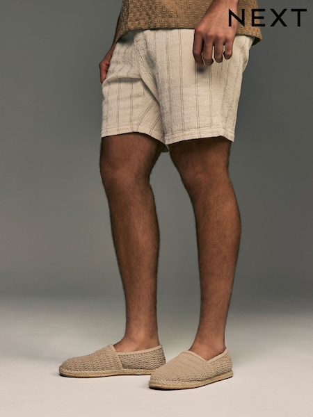 Бежево-коричневый - Crochet Knitted Espadrilles (AL1372) | €31