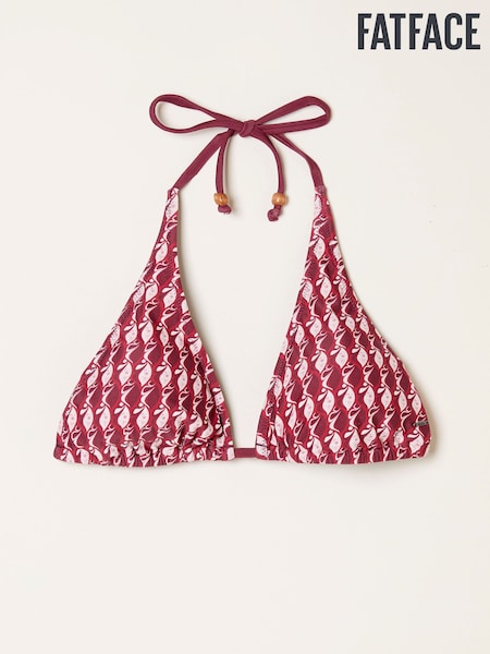 FatFace Red Tie Side Rue Retro Shell Bikini Bottom (AL1558) | AZN 63