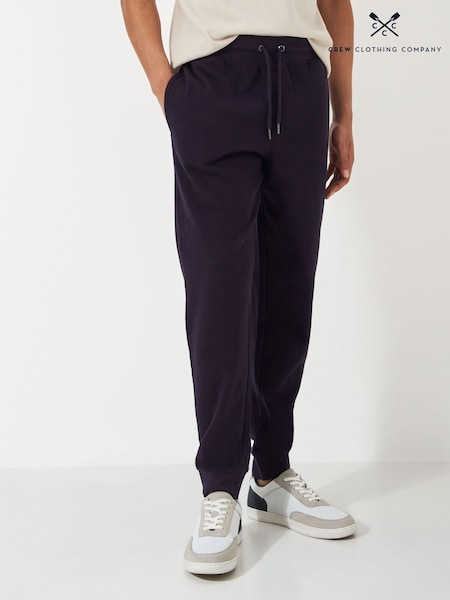Albastru - Crew Clothing Company Cotton Blend Țesătură de vafe Lounge Pantaloni (AL1625) | 204 LEI