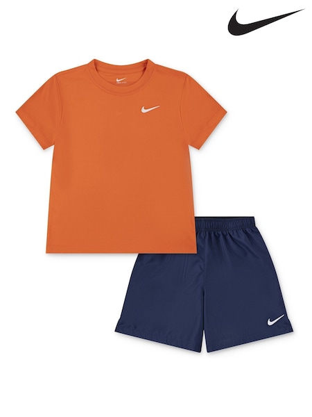 Nike Blue Little Kids DriFIT T-Shirt and Woven Shorts Set (AL1687) | €42