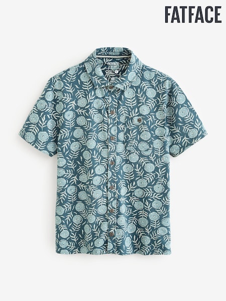 Truro Green Floral Short Sleeve Jersey Shirt (AL1728) | €54