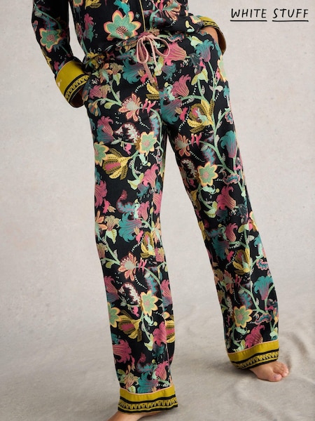 White Stuff Black Print Nina Organic Pyjamas Bottoms (AL1798) | €37