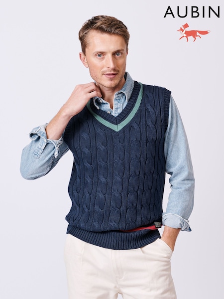 Aubin Blue Everby Cotton Cricket Cotton Tank Top (AL1824) | 663 LEI