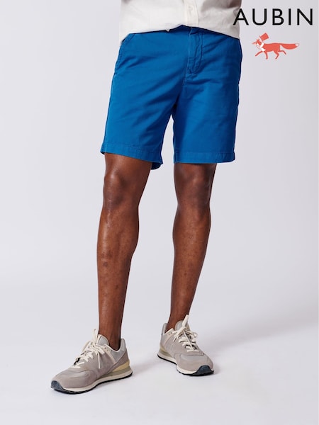 Синій - Aubin синій Stamford 100% Cotton шорти чинос (AL1842) | 4 506 грн