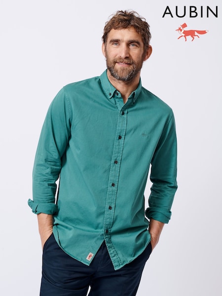 Aubin Green Hessle 100% Cotton Shirt (AL1845) | €126