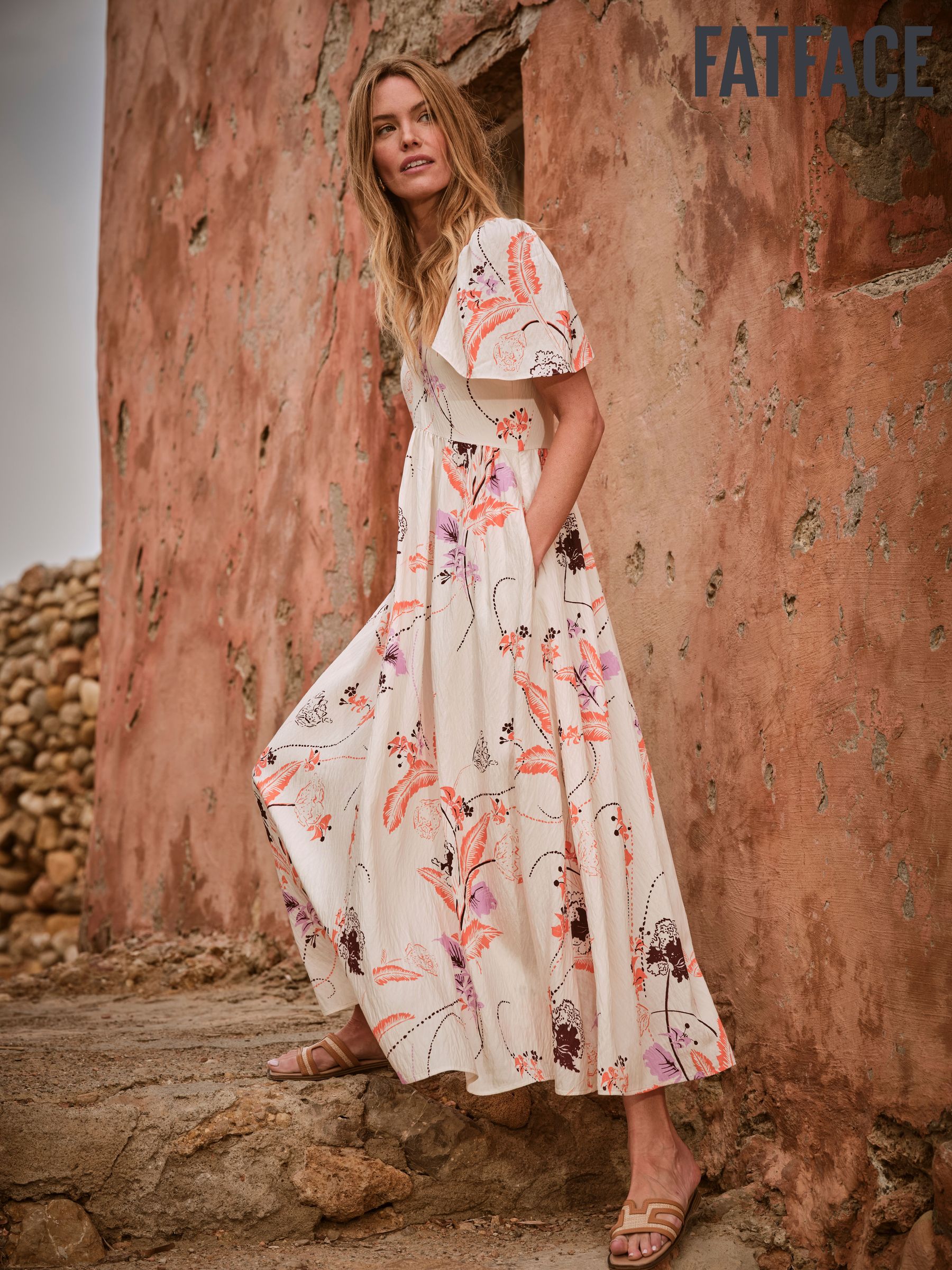 Gathered Summer Maxi Dress ギャザーサマーマキシドレス