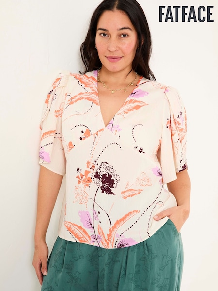 FatFace Flute Sleeve Top (AL1857) | R$ 485