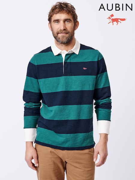 Aubin Green Irnham Rugby 100% Cotton Shirt (AL1908) | $153